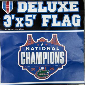 Florida Gators 2025 NCAA Mens Basketball National Champions 3x5 ft Flag Banner